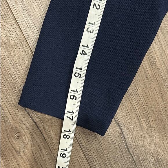 Boston Proper Beyond Travel Navy Blue Sheath V Neck Grommet Dress Size Small - Picture 13 of 15